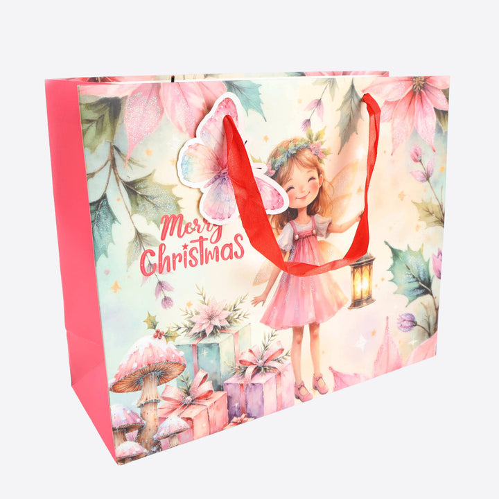 Fairy and Dinosaur Christmas Gift Bags - Large - Assorted