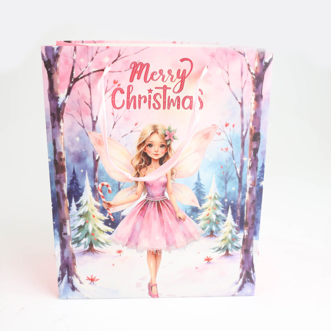 Fairy and Dinosaur Christmas Gift Bags - Large - Assorted