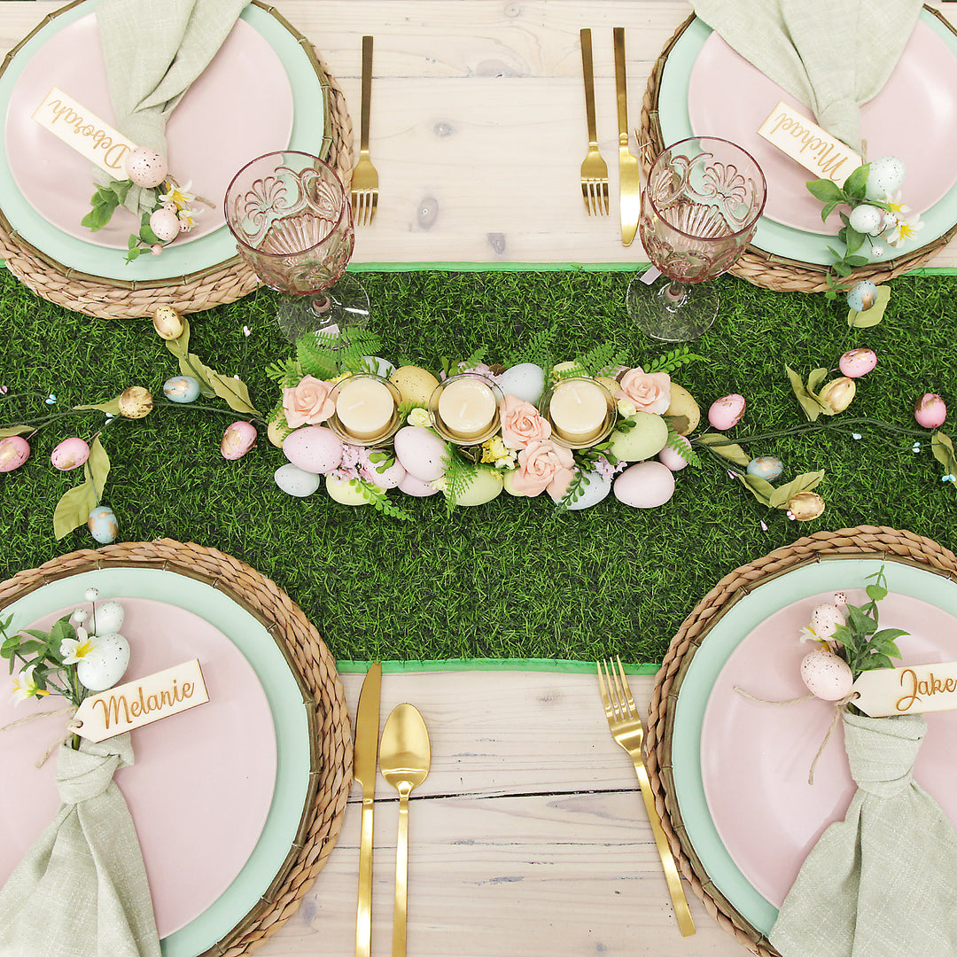Faux Grass Table Runner