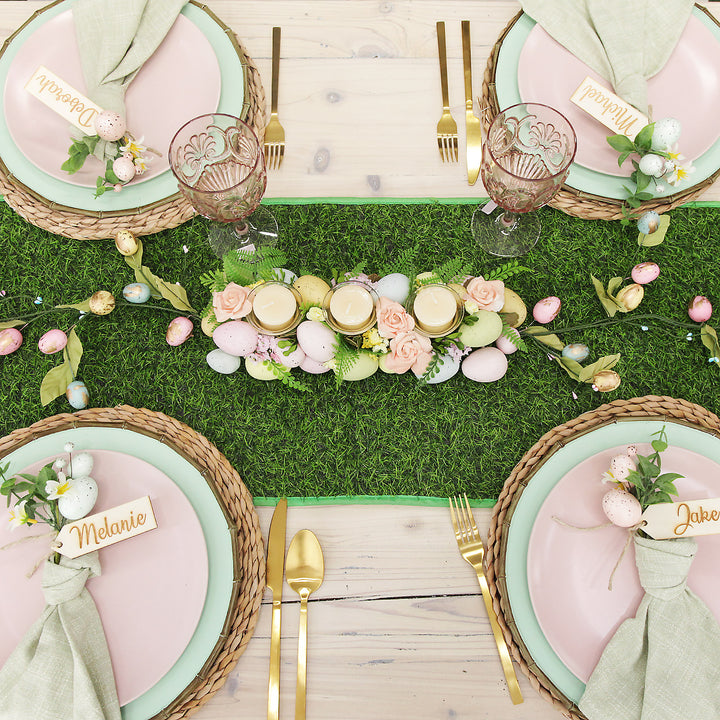 Faux Grass Table Runner