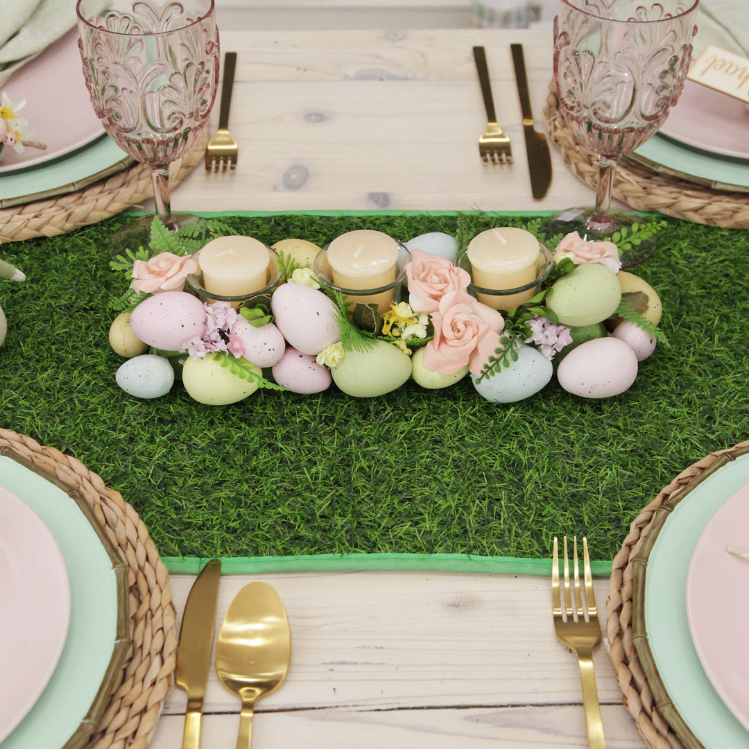 Faux Grass Table Runner