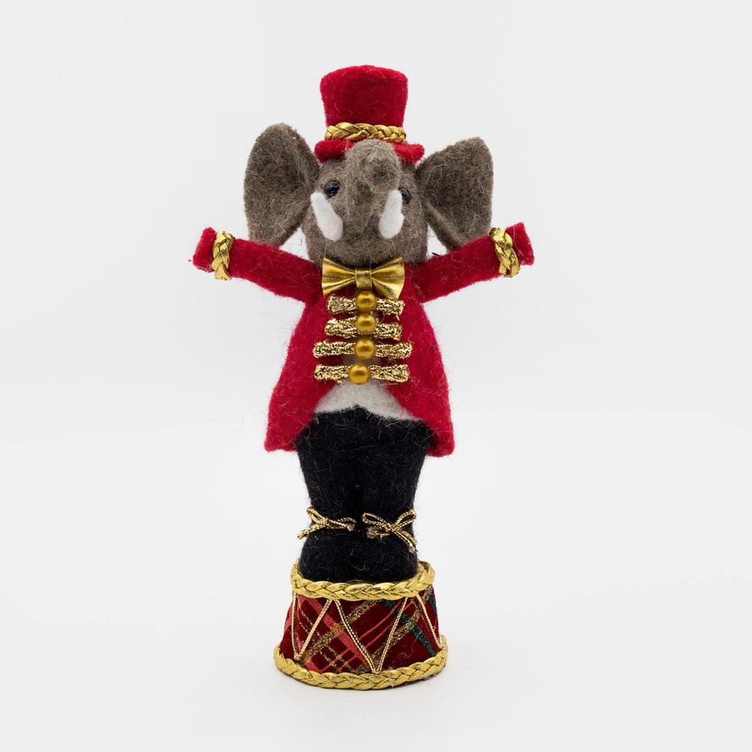 Felt Circus Ringmaster Elephant - 22cm