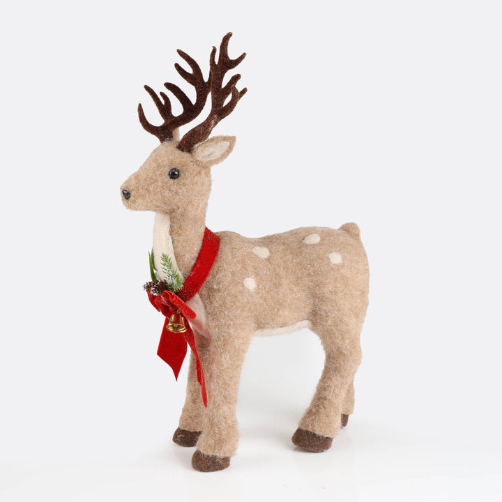 Felt Reindeer with Scarf - 47cm