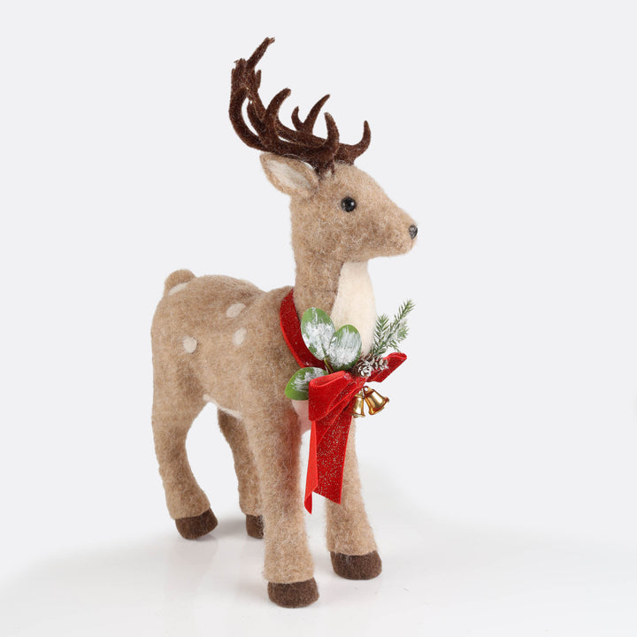Felt Reindeer with Scarf - 47cm