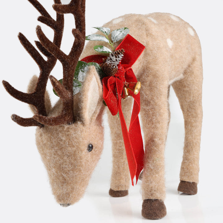 Felt Reindeer with Scarf - 72cm