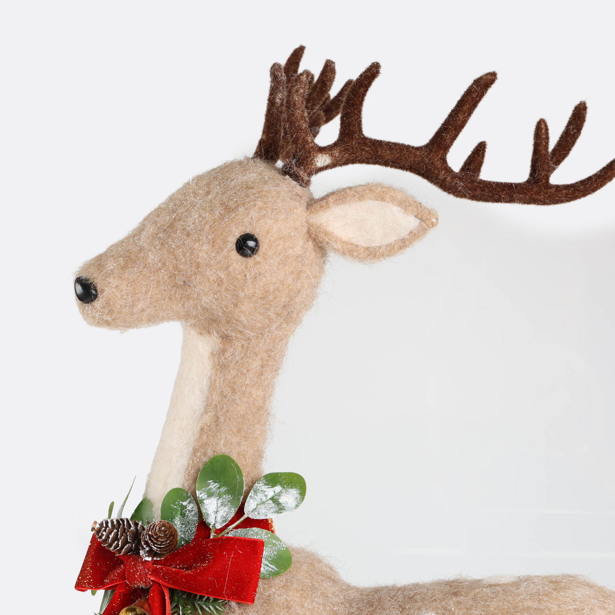 Felt Reindeer with Scarf - 75cm