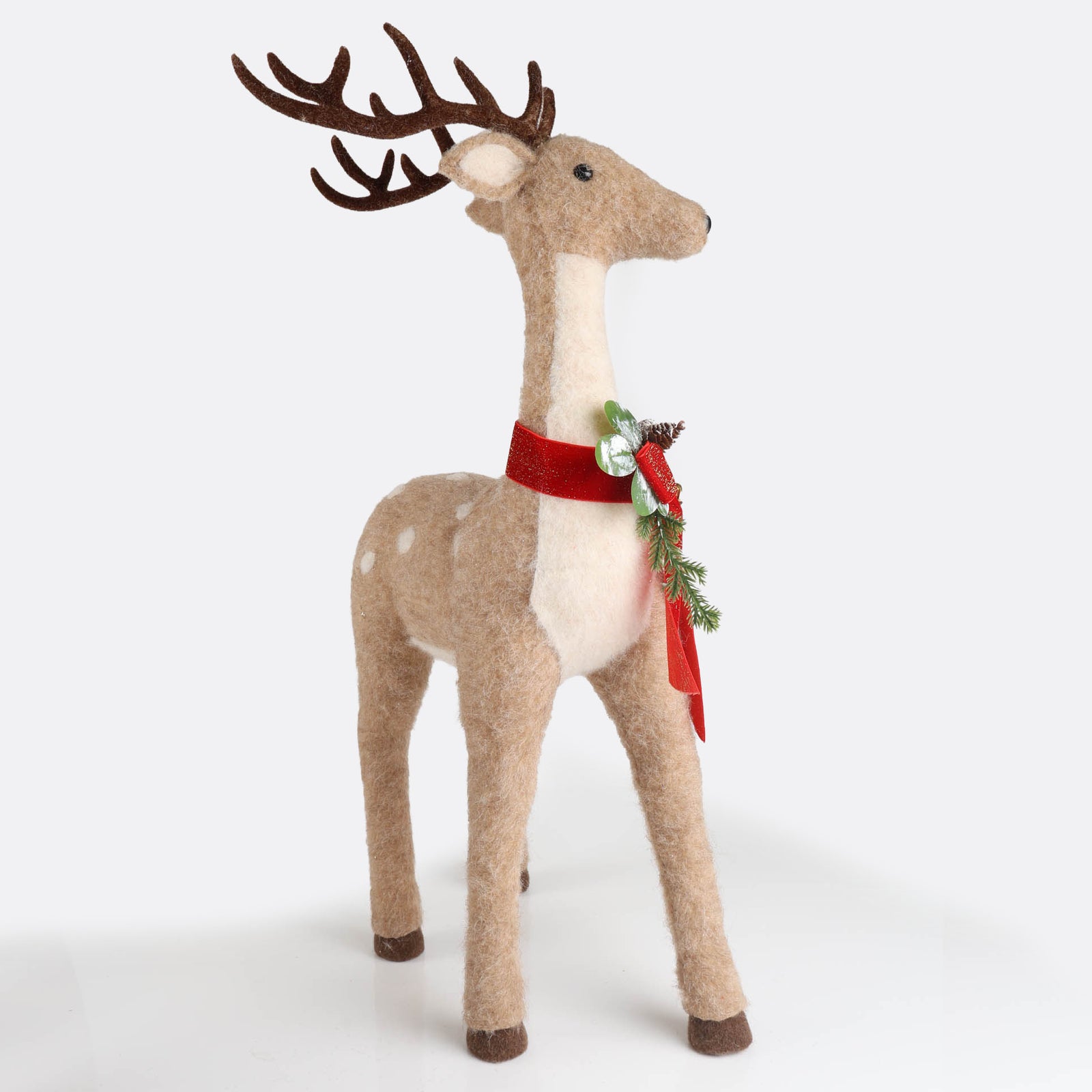 Felt Reindeer with Scarf - 75cm