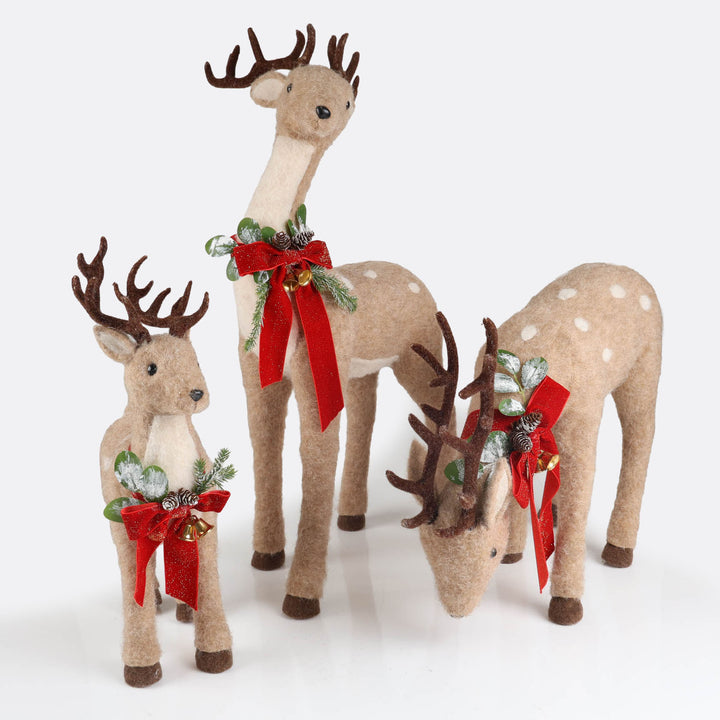Felt Reindeer with Scarf - 72cm