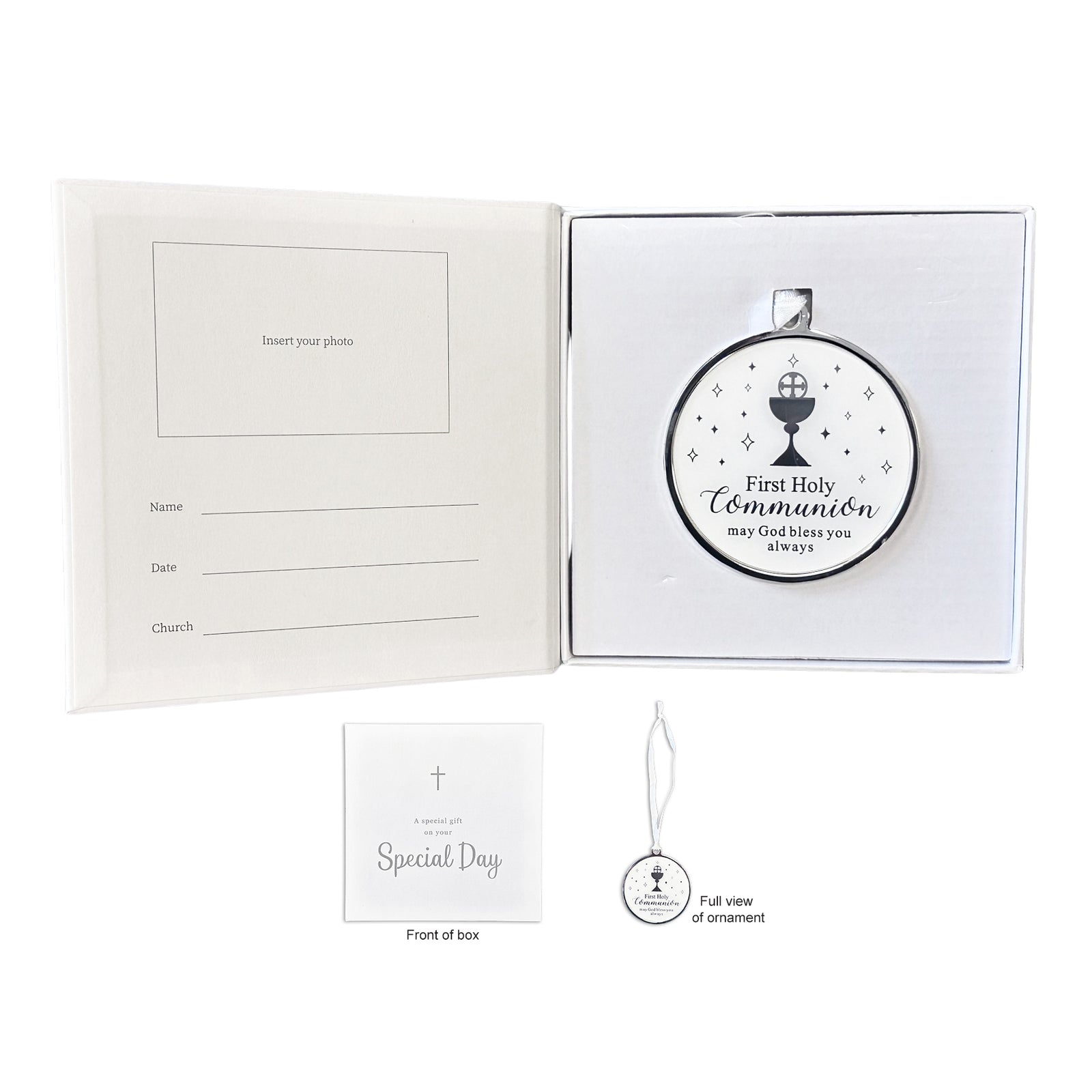 First Communion Disc Ornament in Gift Box