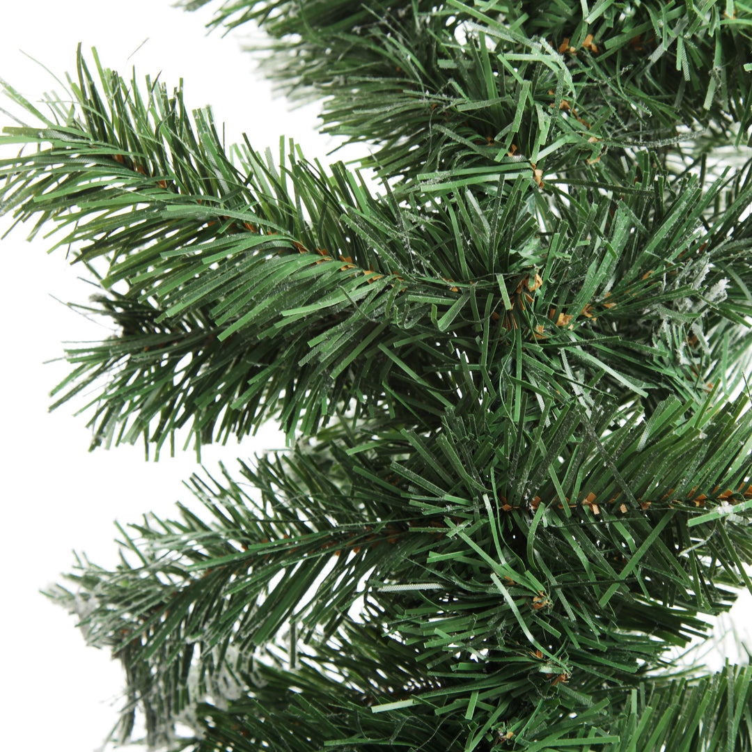 Flocked Alpine Christmas Garland