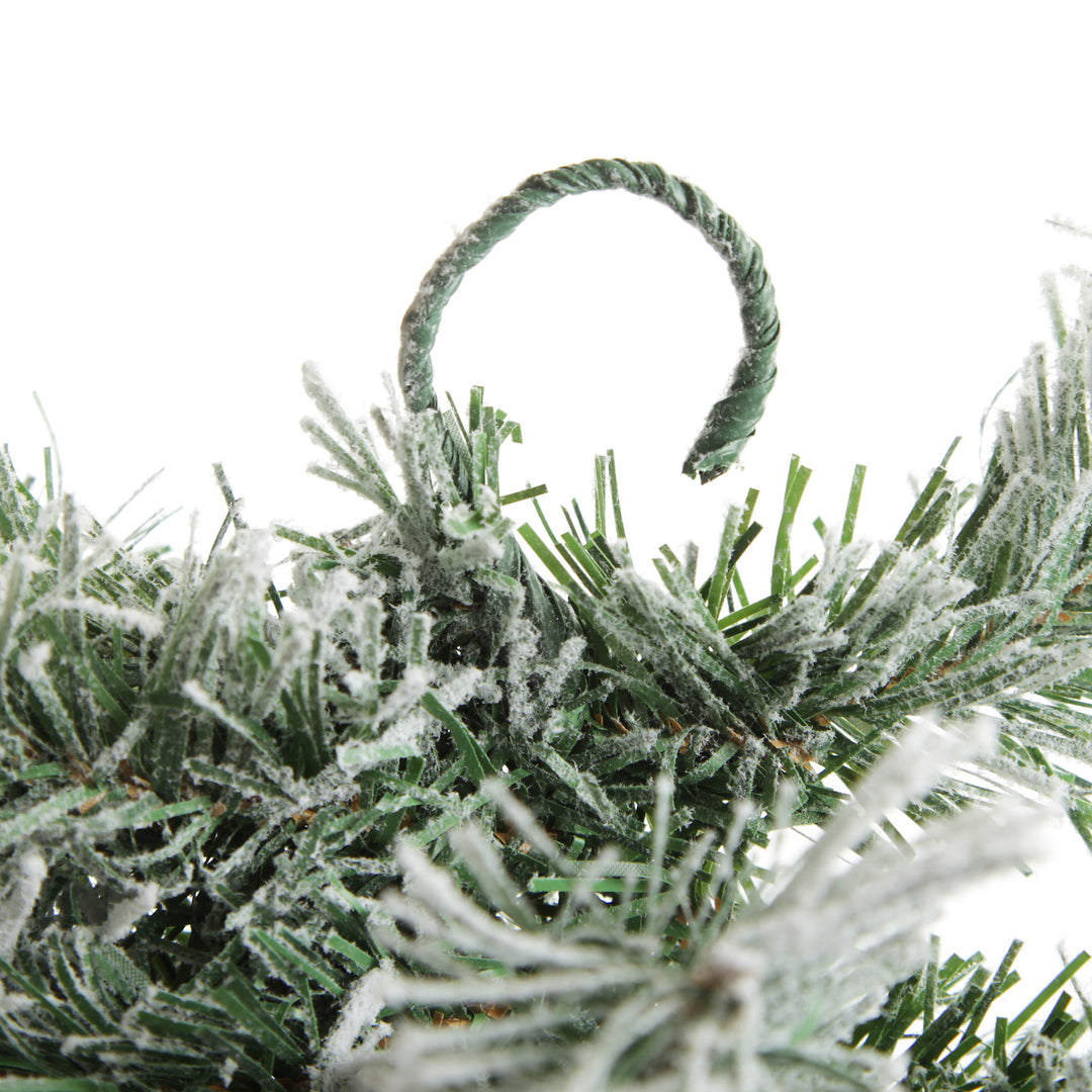 Flocked Alpine Christmas Garland