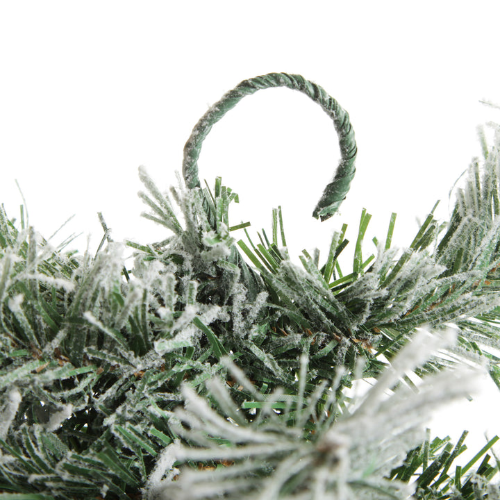 Flocked Alpine Christmas Garland
