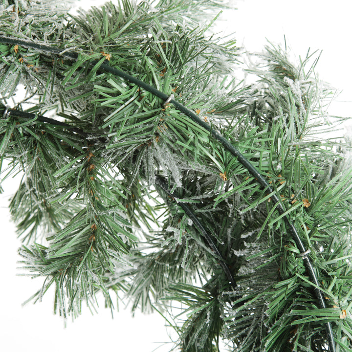 Flocked Alpine Christmas Wreath