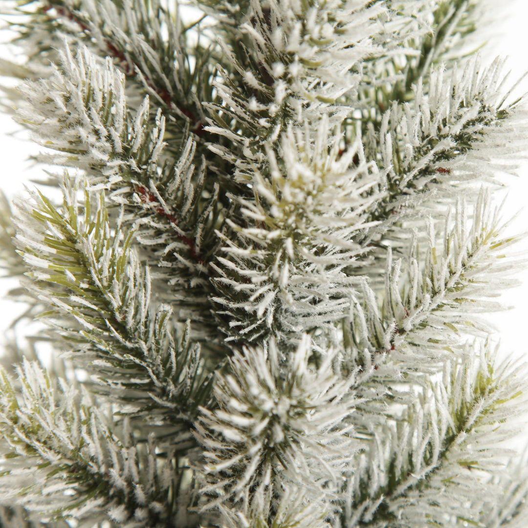 Flocked Pine Table Top Christmas Tree