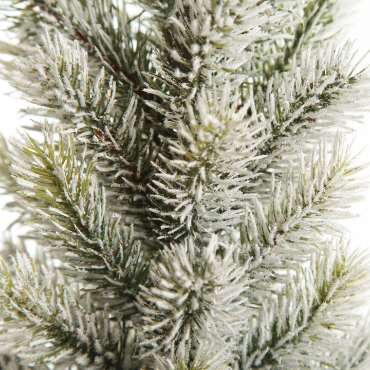 Flocked Pine Table Top Christmas Tree