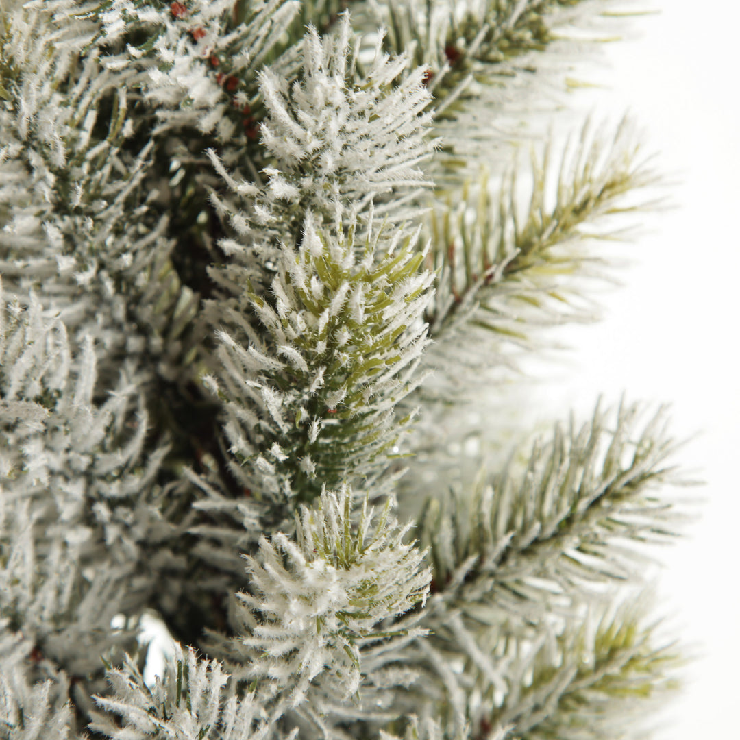 Flocked Pine Table Top Christmas Tree