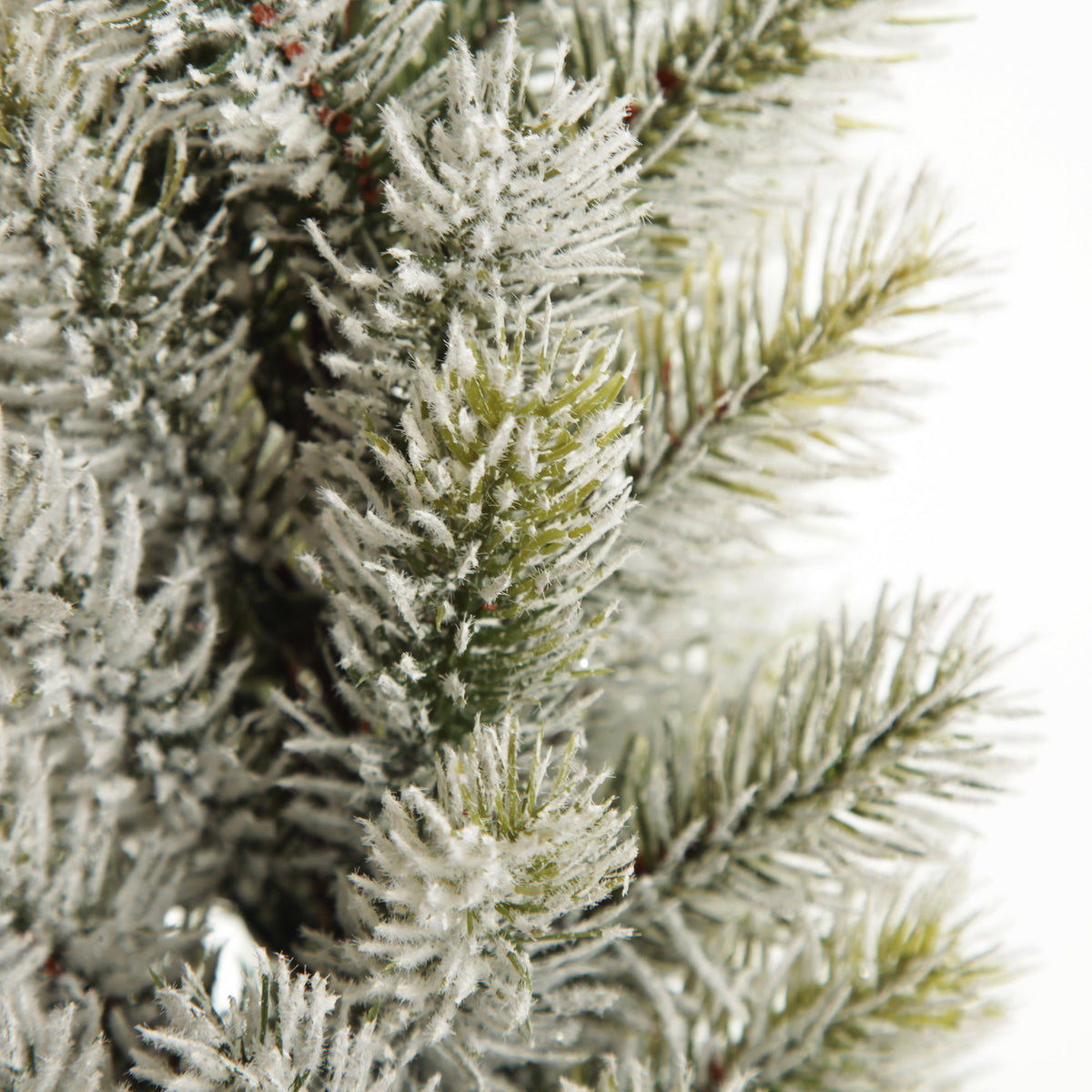 Flocked Pine Table Top Christmas Tree