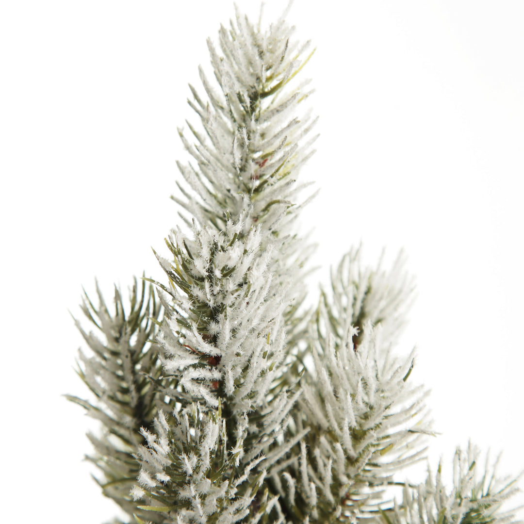 Flocked Pine Table Top Christmas Tree