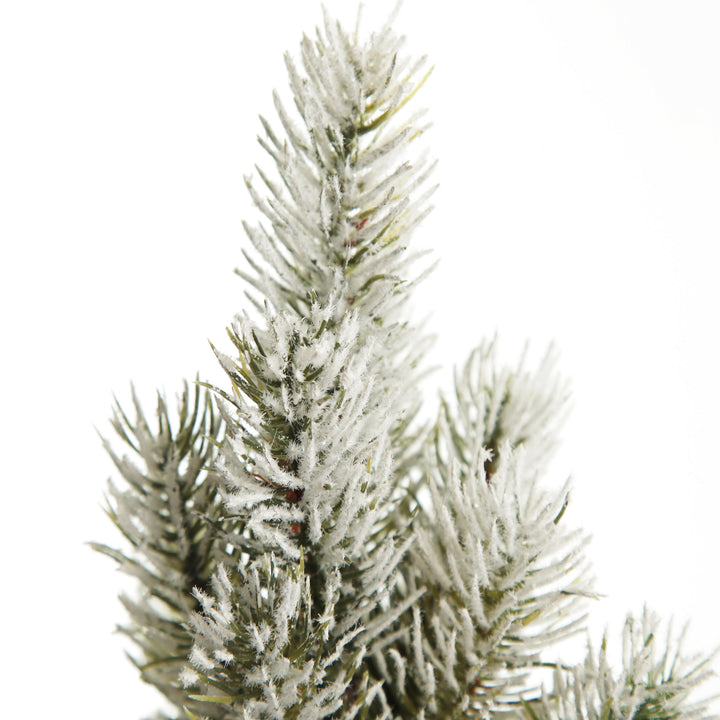Flocked Pine Table Top Christmas Tree