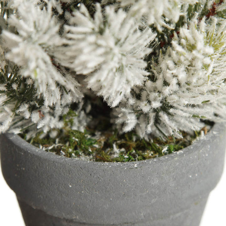 Flocked Pine Table Top Christmas Tree