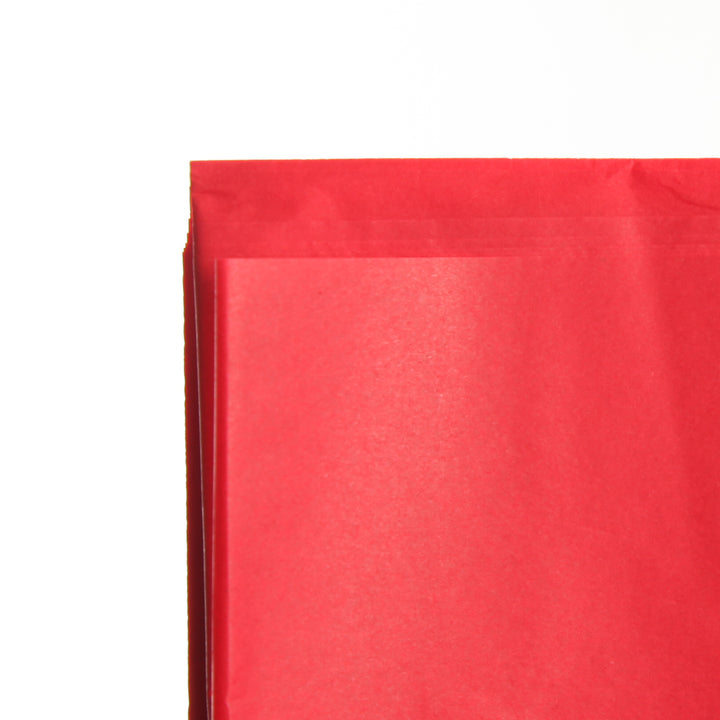 Floral Merry Christmas and Red Tissue Paper Wrap 10 Pack