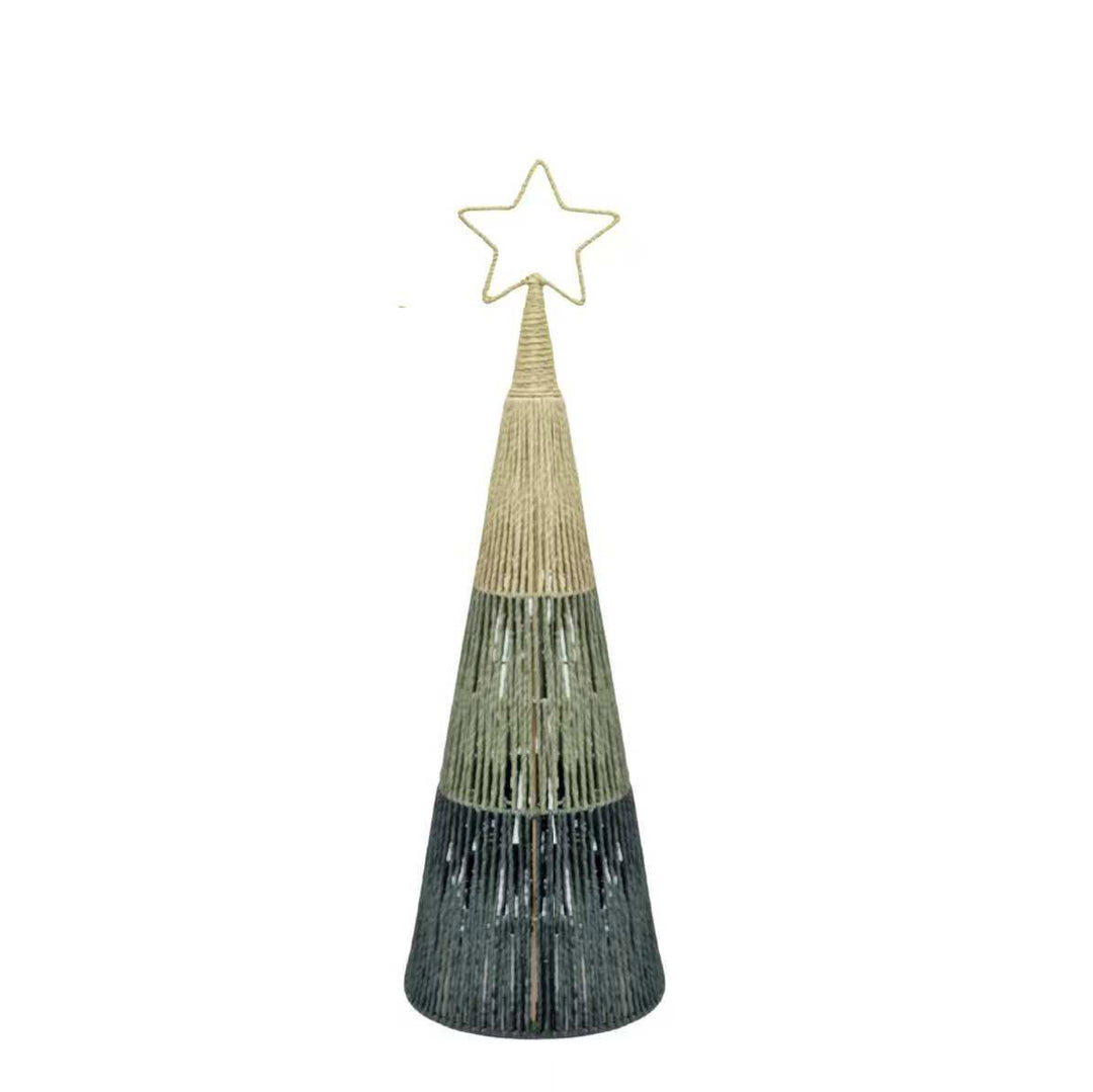 Forest Green Natural Rope Tree - 83cm