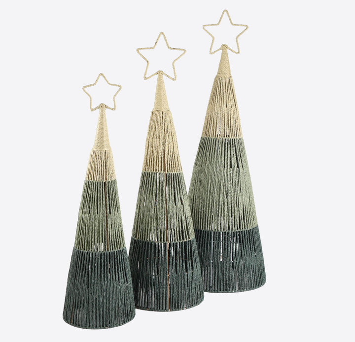 Forest Green Natural Rope Tree - 93cm