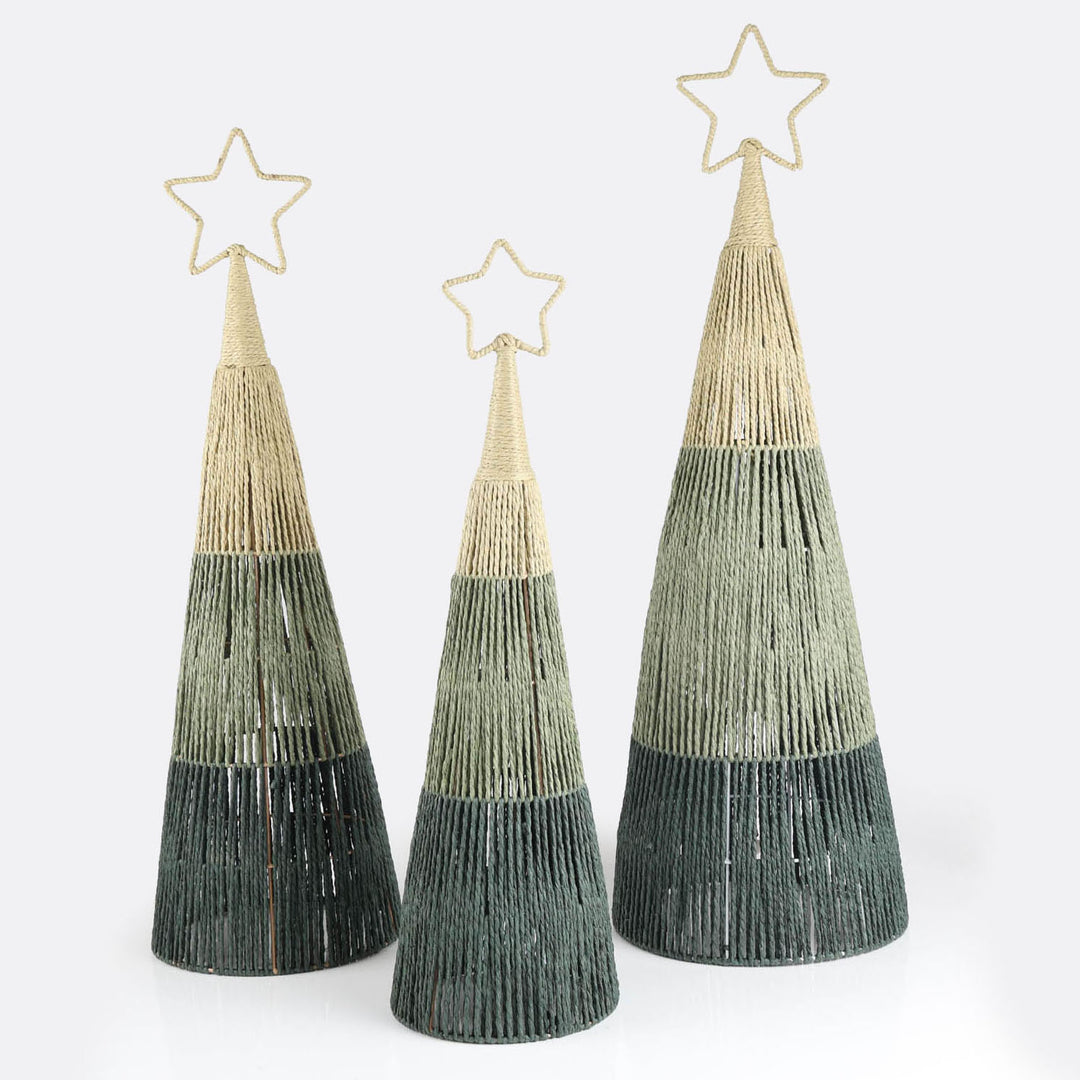 Forest Green Natural Rope Tree - 93cm