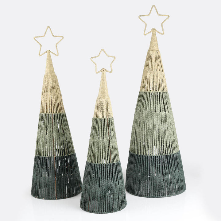 Forest Green Natural Rope Tree - 93cm