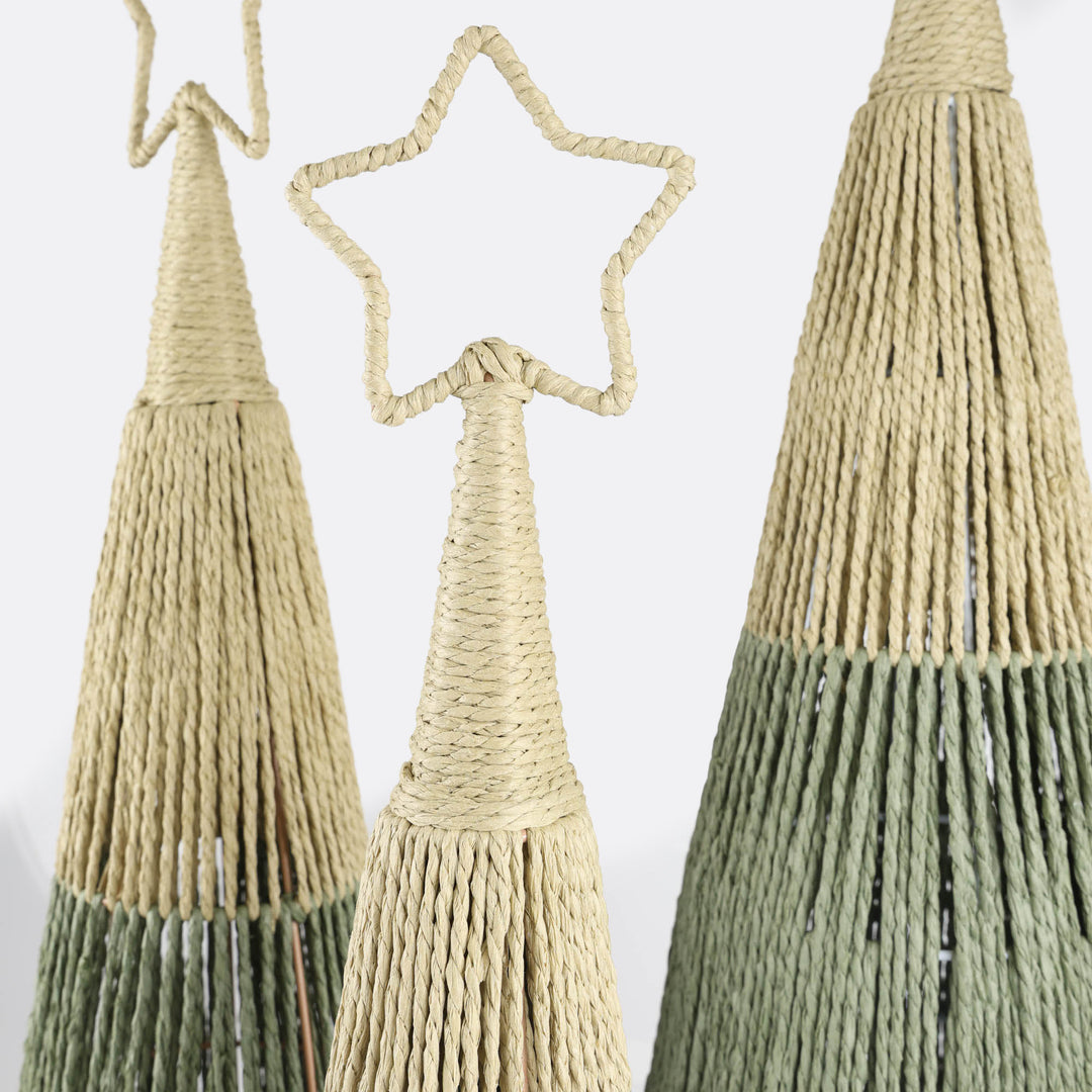 Forest Green Natural Rope Tree - 93cm