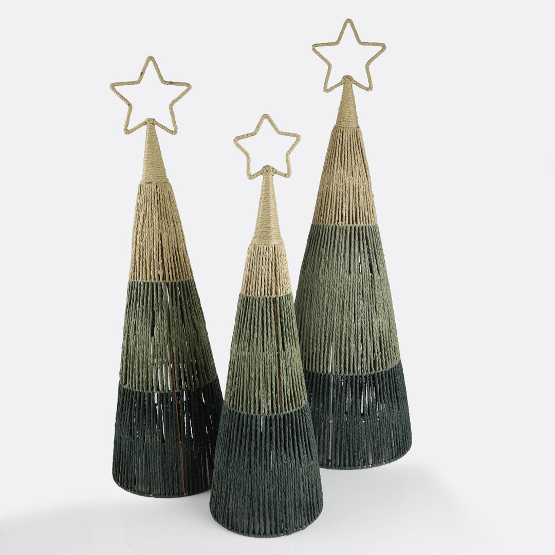 Forest Green Natural Rope Tree - 93cm