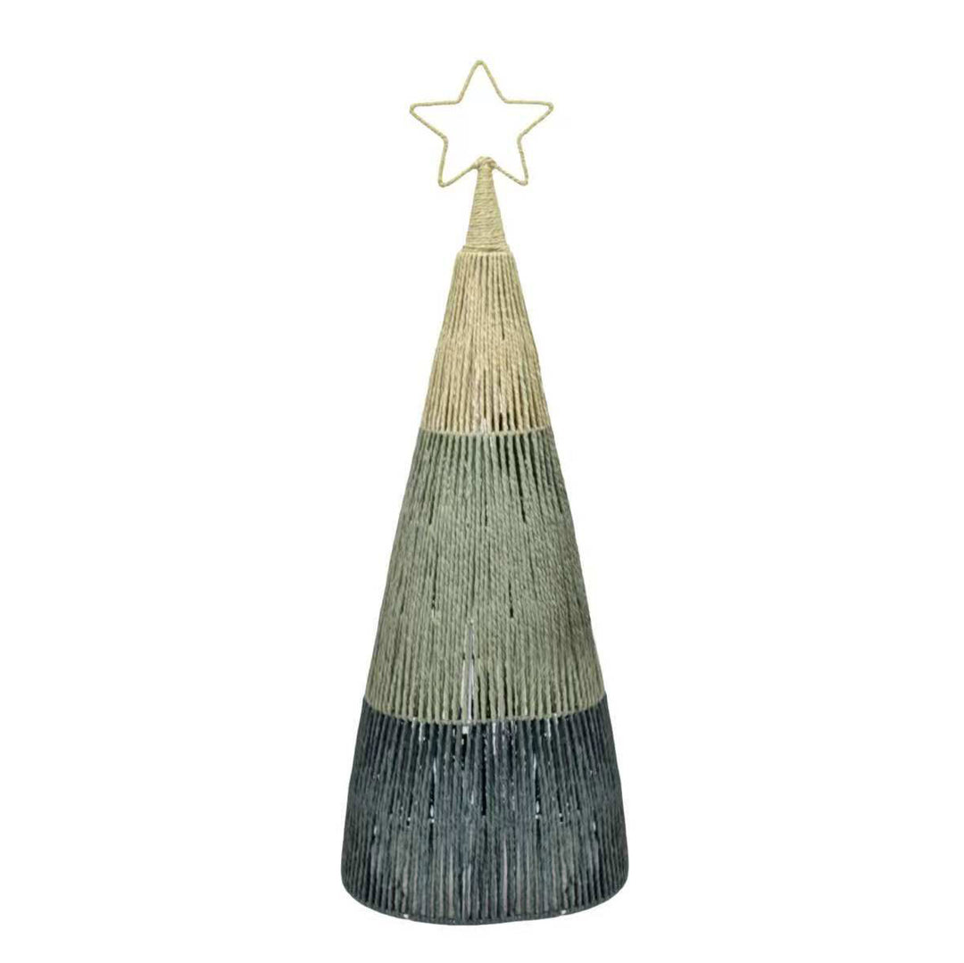 Forest Green Natural Rope Tree - 93cm