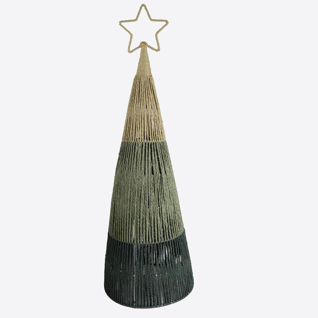 Forest Green Natural Rope Tree - 93cm