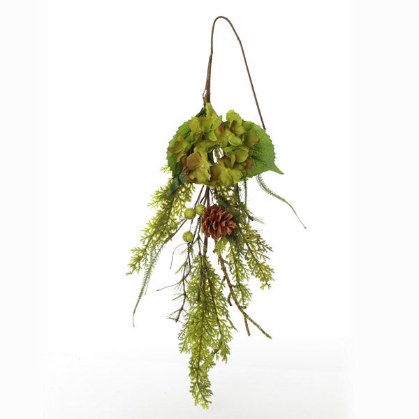Fresh Floral Hydrangea Christmas Spray Hanging