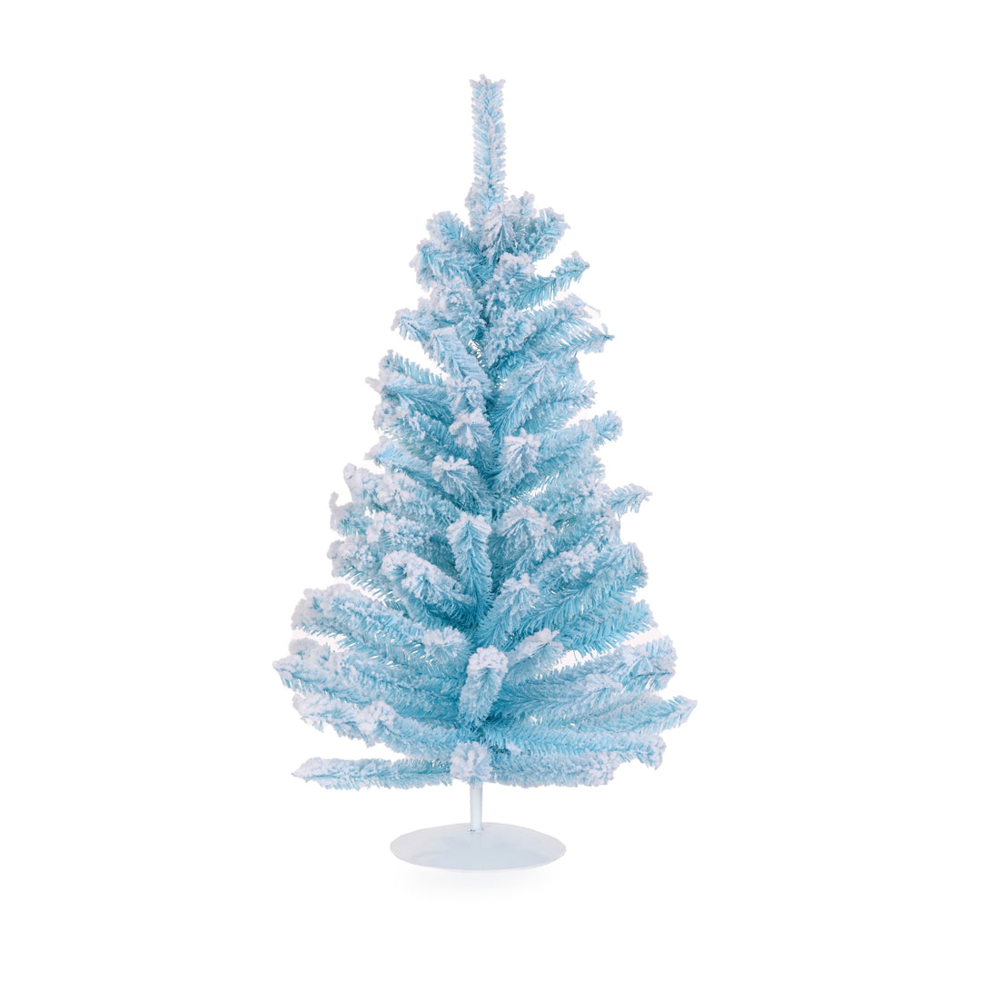 Frosted Blue Candy Tabletop Tree – 45cm