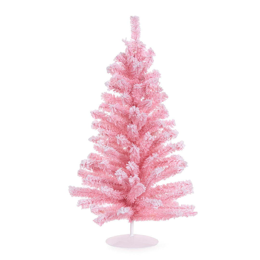 Frosted Pink Candy Tabletop Tree - 45cm