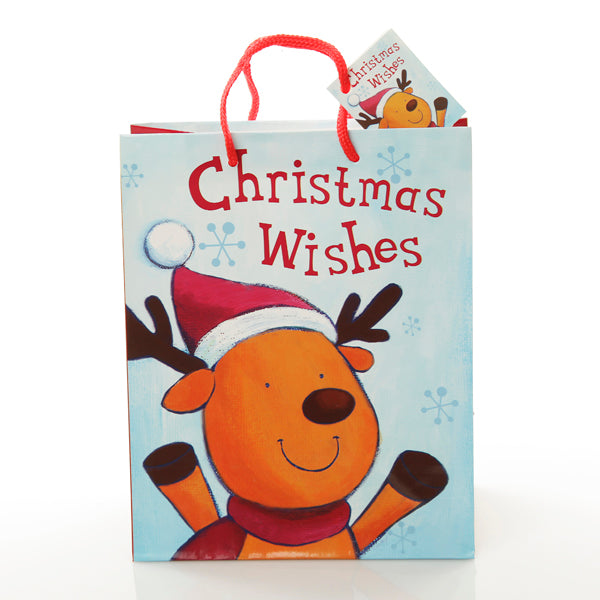 Reindeer Wishes Medium Gift Bag