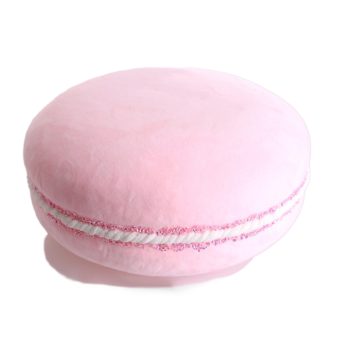 Giant Pale Pink Velvet Macaron Ornament