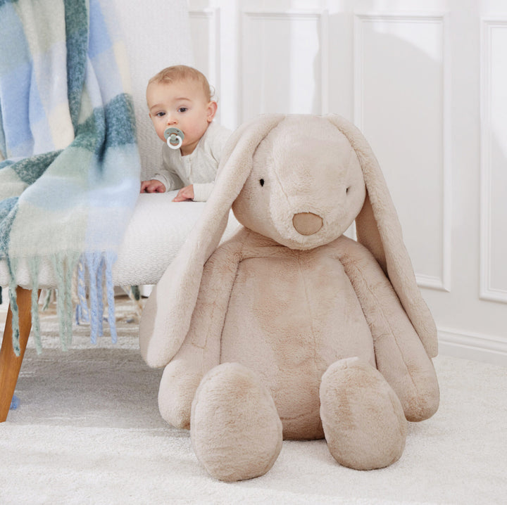 Giant Soft Plush Beige Bunny - 100cm (H)