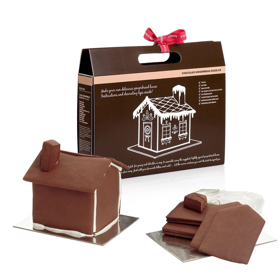 Gingerbread Folk - Chocolate Gingerbread House Kit 600g