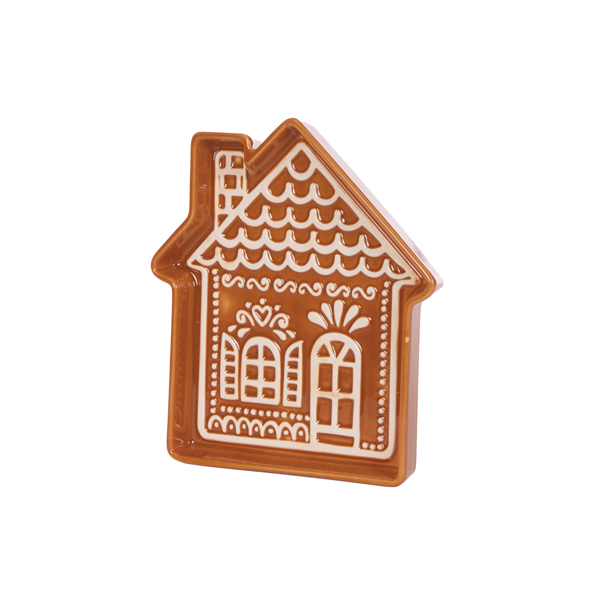 Gingerbread House Ceramic Sharing Plate