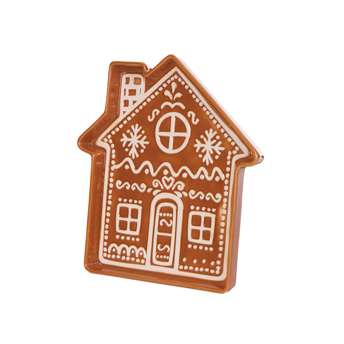 Gingerbread House Ceramic Treat Plate