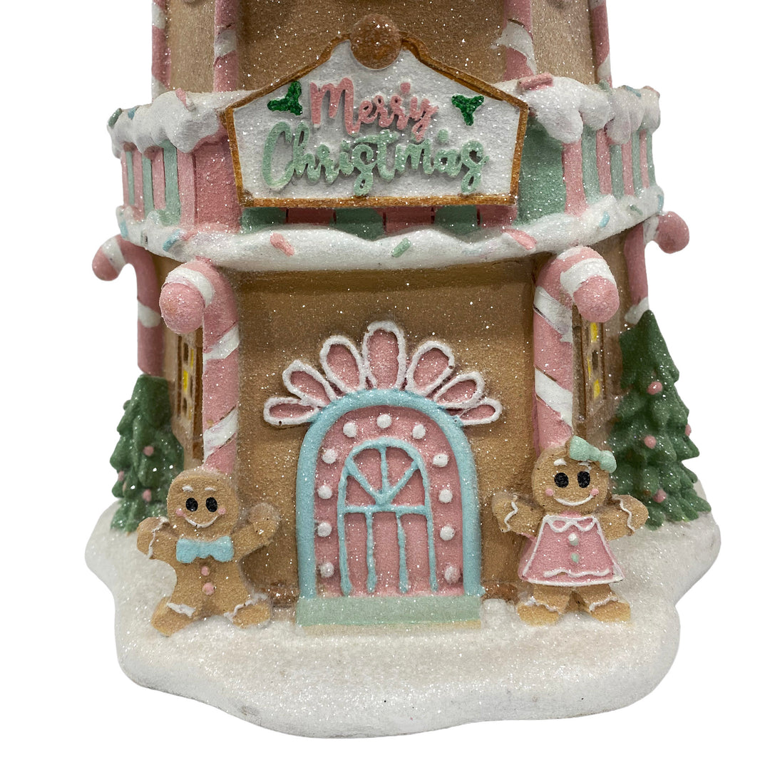 Gingerbread Snowflake Windmill Decoration