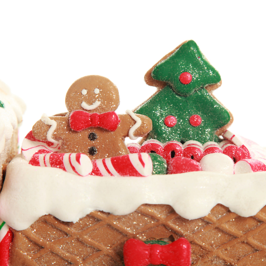 Gingerbread Train Christmas Ornament