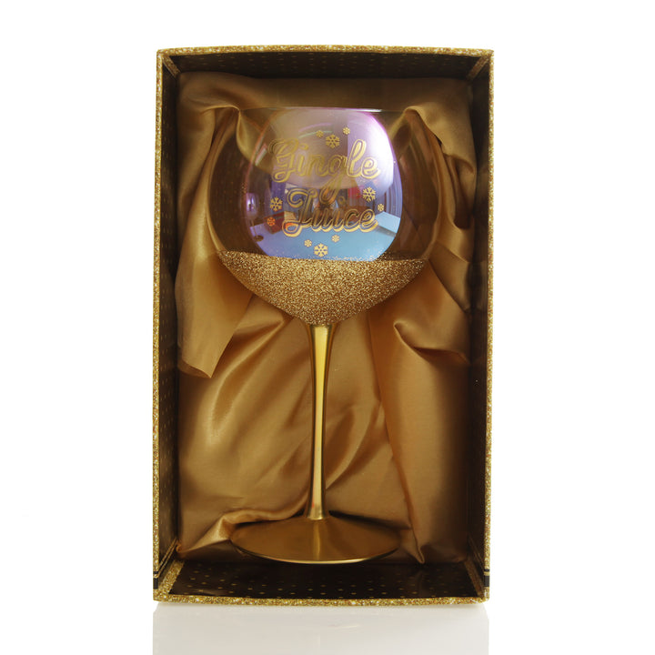 Gingle Juice Large Christmas Wine Glass