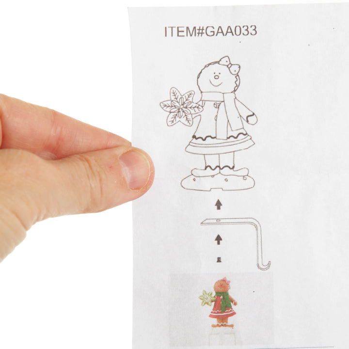 Girl Gingerbread Christmas Stocking Hanger