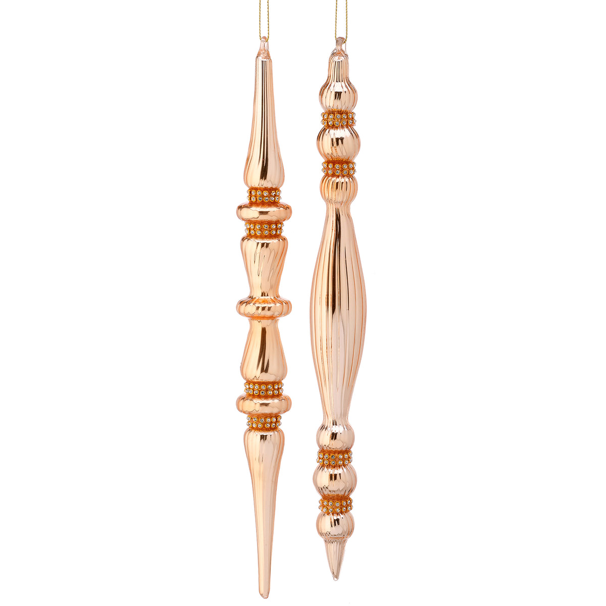 Champagne Glass Long Drop Tree Decoration