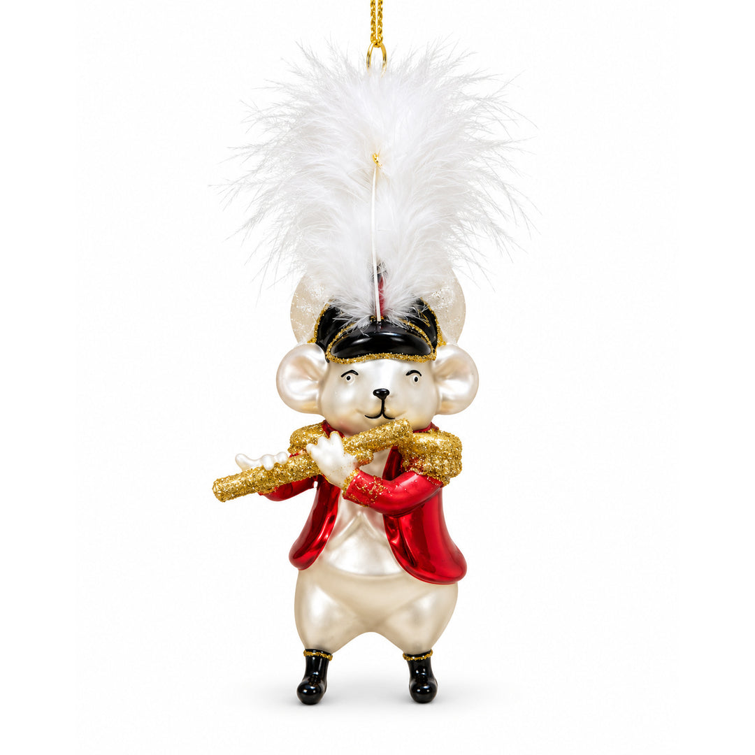 Glass Mouse Circus Ornament
