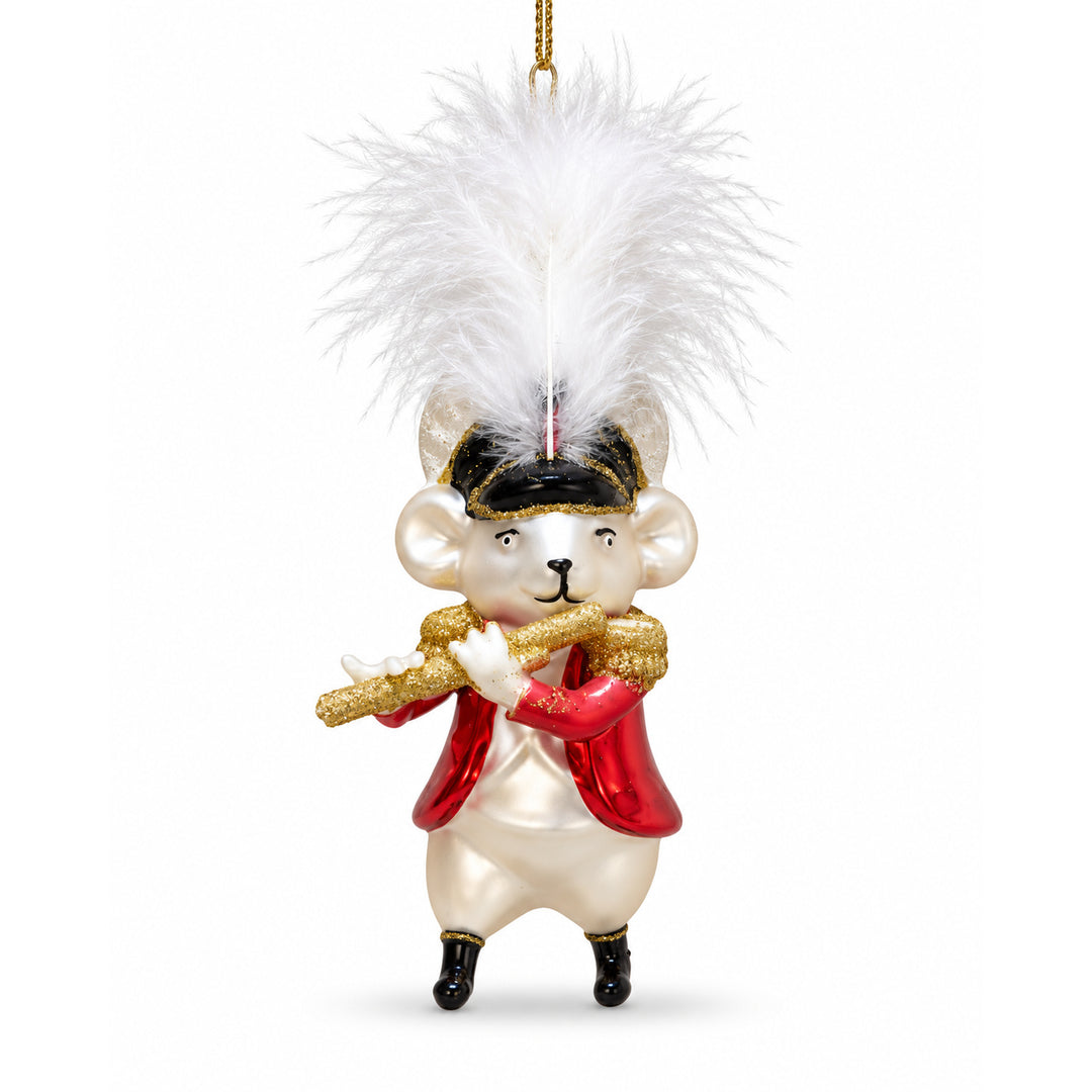 Glass Mouse Circus Ornament