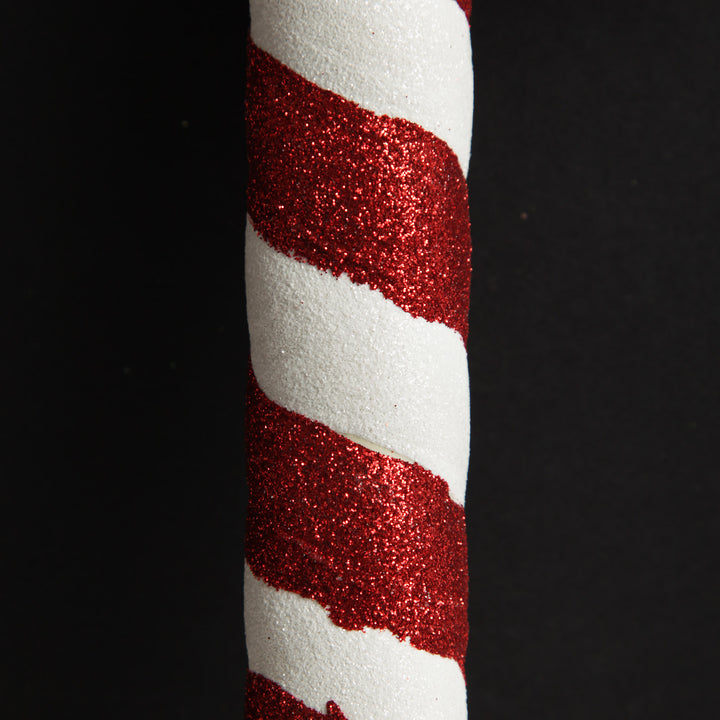 Large Glitter Candy Cane Decorations - Set of 2